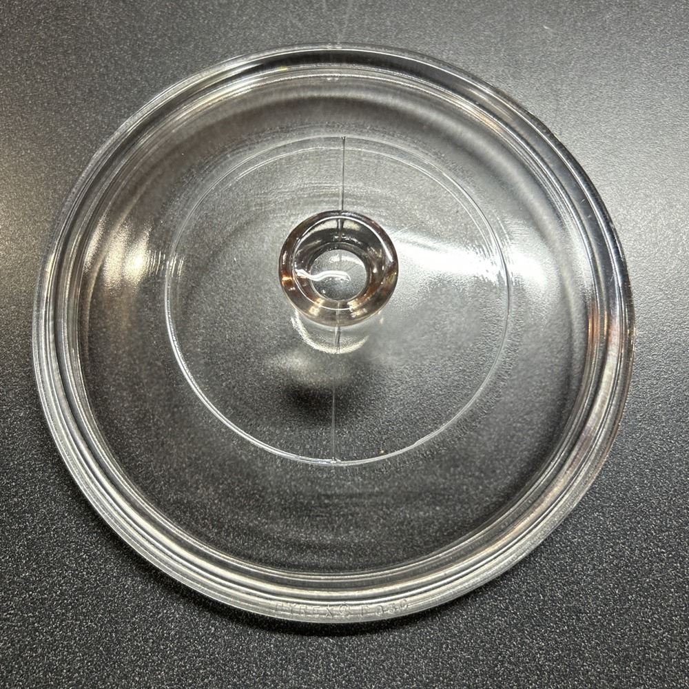 Vintage PYREX P-83-C Round Clear Glass Replacement Lid P83C— EXCELLENT